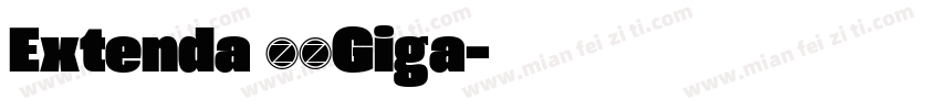 Extenda 60Giga字体转换